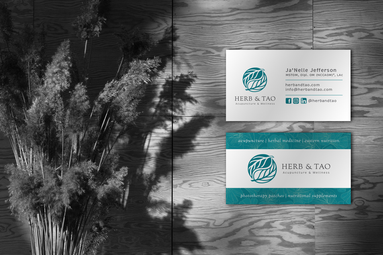 Herb & Tao Acupuncture Business Cards