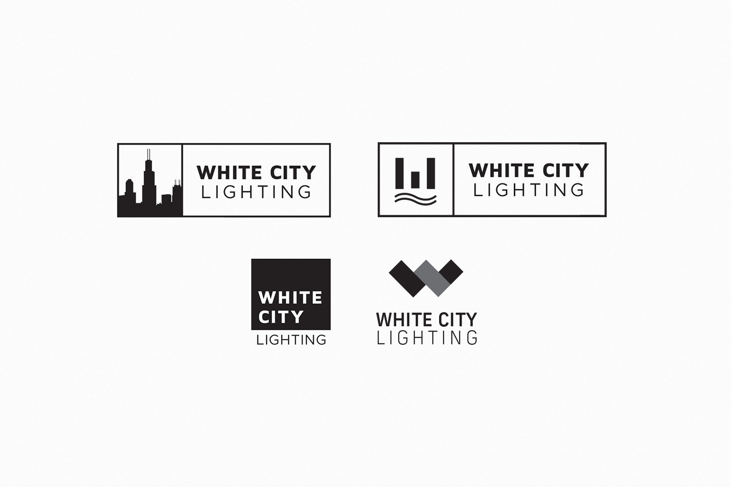 White City Lighting Logo Concepts